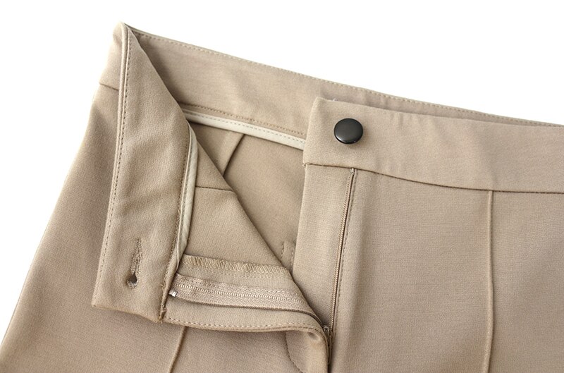 Office Pleated Pencil Pants With Pockets - Power Day Sale