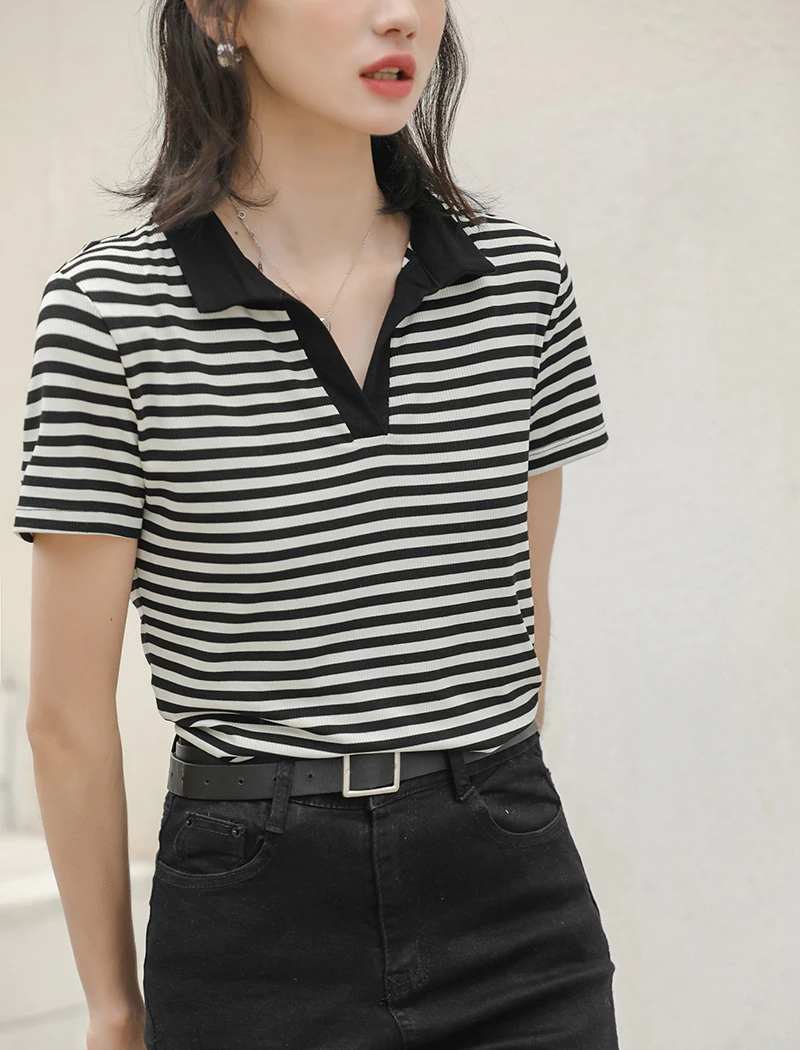 Turn-down Collar Casual Cotton Shirts Tops - Power Day Sale