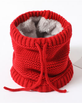 Adjustable Warm Knitted Collar Ring Neck Scarf
