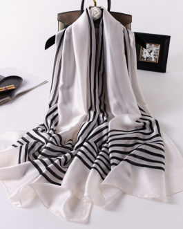 Fashion Striped Silk Scarves