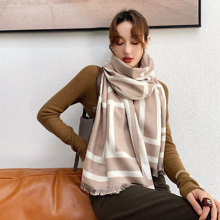 Luxury Print Cashmere Warm Scarves Power Day Sale
