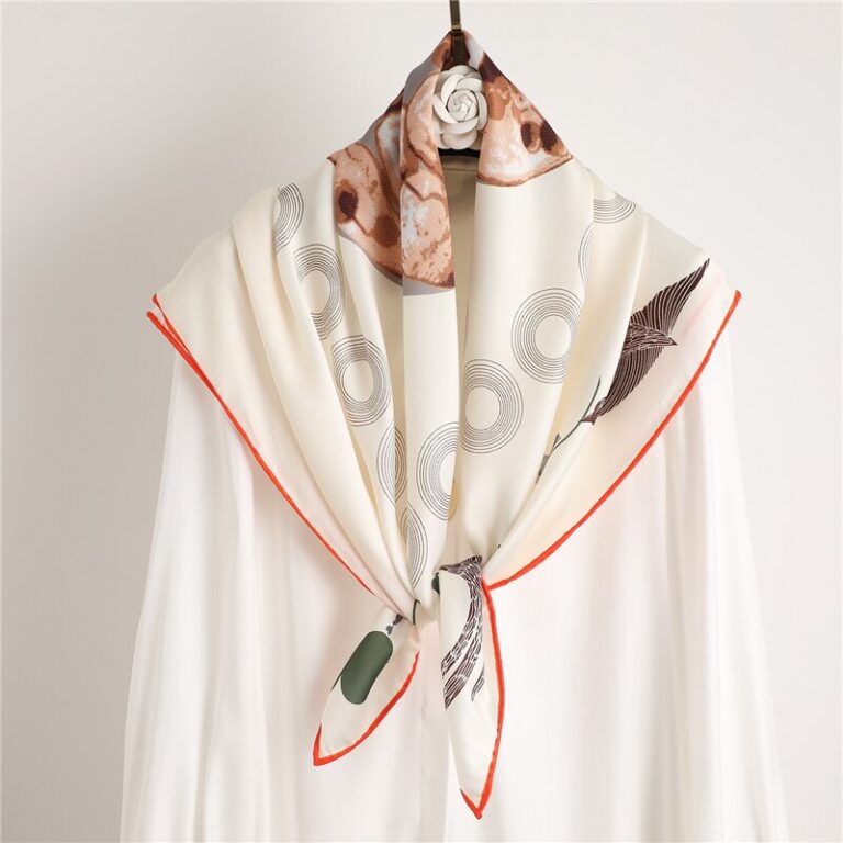 Novelty Floral Print Neck Scarves Power Day Sale