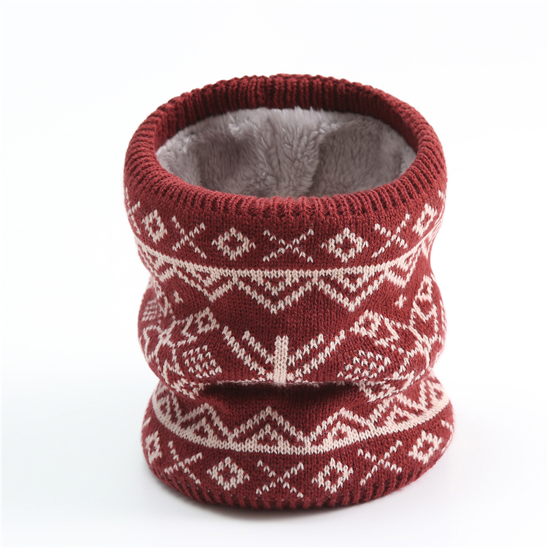 Unisex Warm Knitted Collar Ring Neck Christmas Scarfs - Power Day Sale