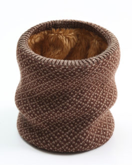 Unisex Warm Knitted Collar Ring Neck Scarf
