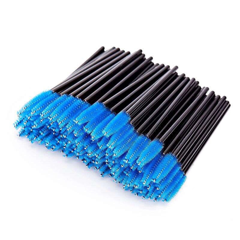 50Pcs Individual Disposable Mascara Applicator Comb Wand Lash Makeup