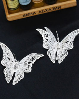Butterfly Dangle Hook Earrings 925 Sterling Silver