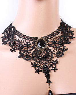 Edwardian Lace Style Drape Necklace