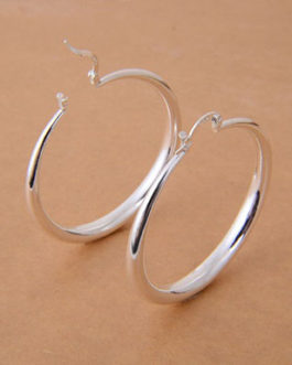Fashion 925 Sterling Silver Hoop Earring