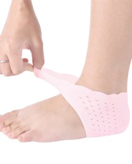 2Pcs Silicone Heel Socks Gel Footing Care Pad