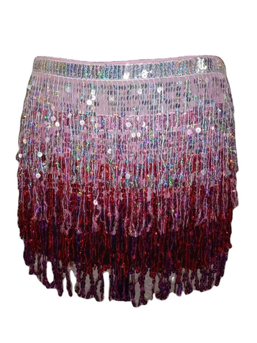 Clubwear Fringe Sexy Sequined Skirt - Power Day Sale