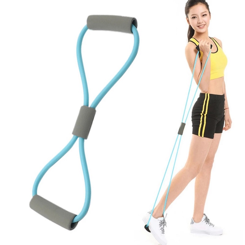 Yoga Gym Fitness Resistance Word Chest Expander Rope Power Day Sale