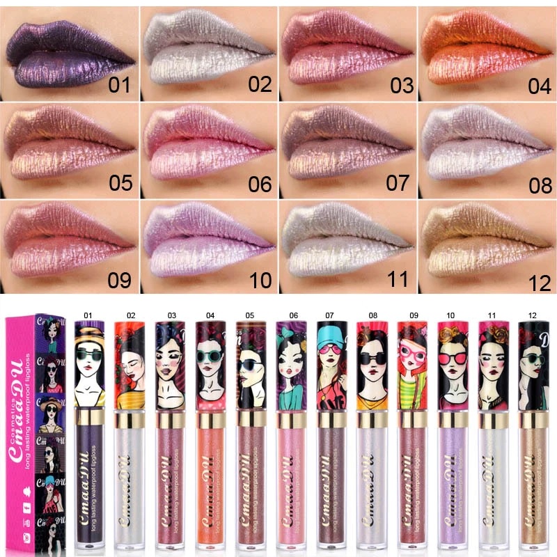 shimmer diamond glitter long lasting lip gloss
