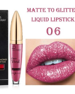 Diamond Shimmer Glitter Lipg Loss Matte Liquid Lipstick
