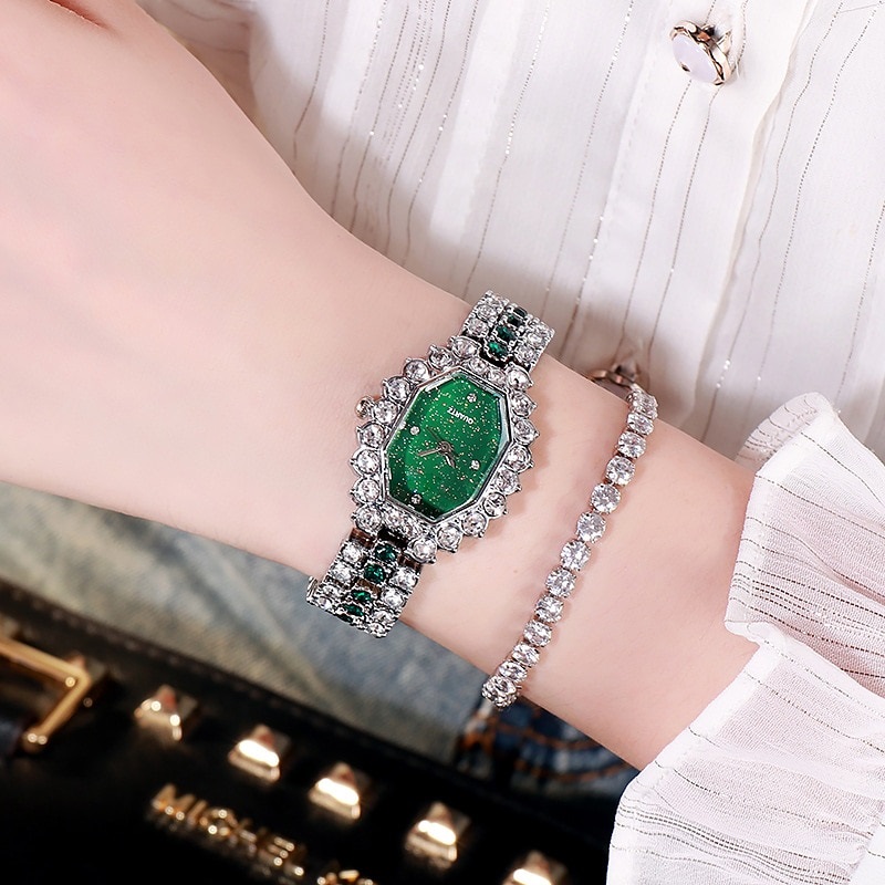 Elegant Rhinestone Square Shape Luxury Quartz Diamond Wrist Watches ...