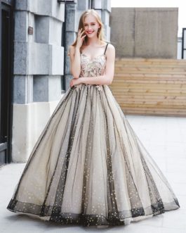Luxury Tulle Ball Gowns Pearls Beaded Maxi Pageant Dress