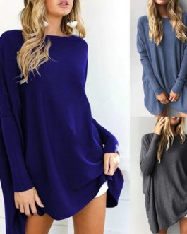 Round Neck Sweaters Loose Casual Top Pullovers