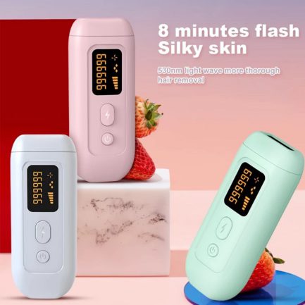 EU Plug Laser Epilator Flash Display Painless Bikini Epilator Machine