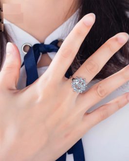 Fashion Charm Luxury Colorful Zircon Ring