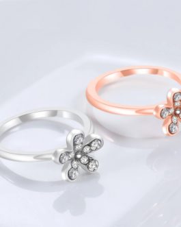 Fashion Flower Crystal Ring