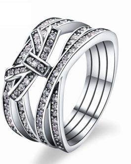 Fashion Premium Bow Zircon Ring