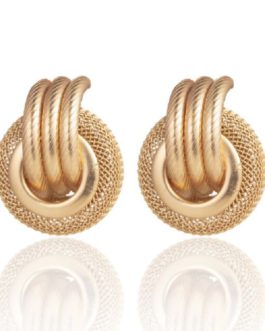Fashion Vintage Geometric Matte Gold Earrings
