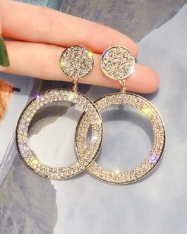 Korean Fashion Cute Rhinestone Earrings