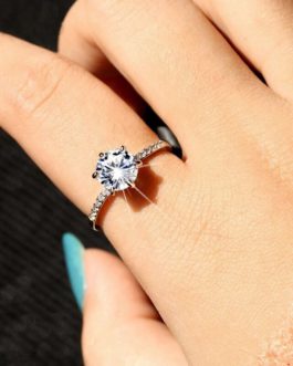 Luxury Big Crystal Engagement Rings