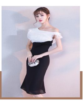 Elegant One Shoulder Simple Formal Prom Party Gown