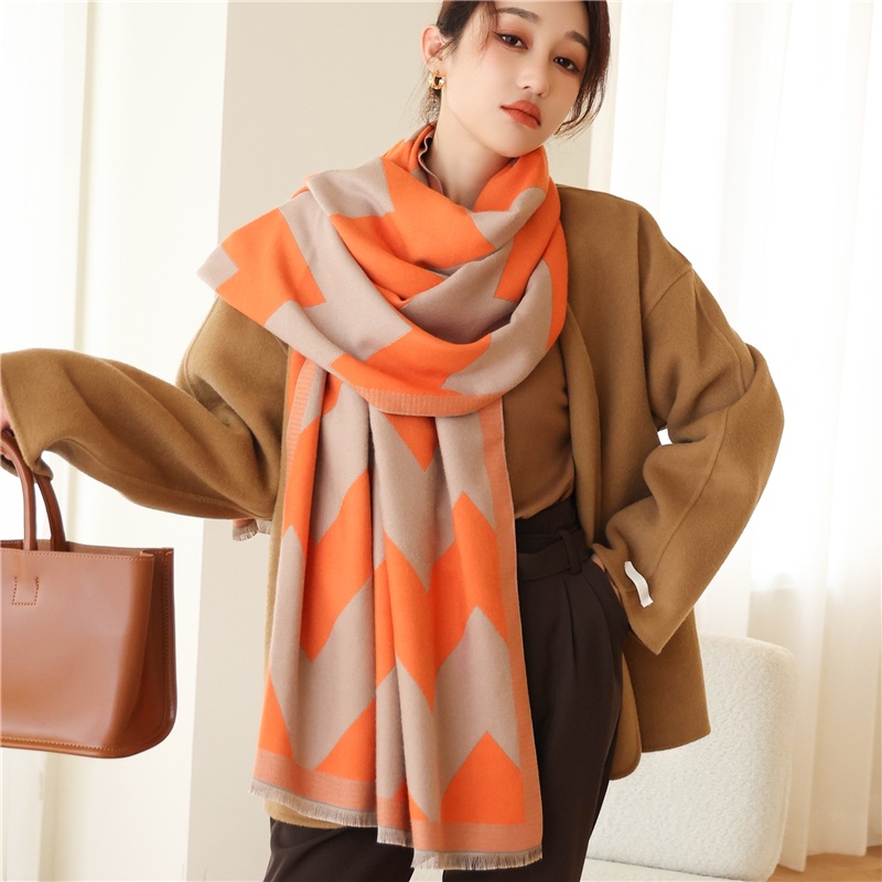 New Warm Thick Travel Print Scarf