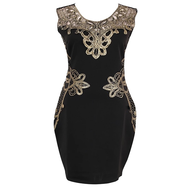 Casual Sleeveless Lace Evening Party Mini Dress - Power Day Sale