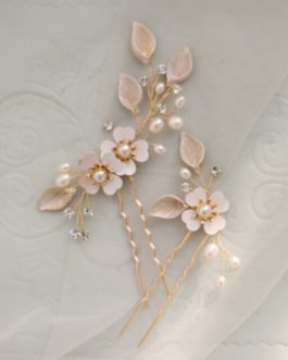 Flower Pearls Bridesmaids Jewelry Hair Accessories