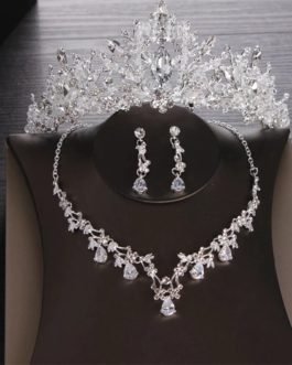 Luxury Heart Crystal Bridal Jewelry Sets