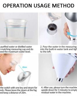 Nano Ionic Deep Cleaning Spa Sprayer Facial Steamer