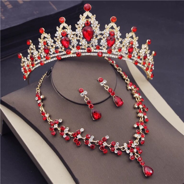 Party Crown Necklaces Earring Bridal Jewelry Sets Power Day Sale