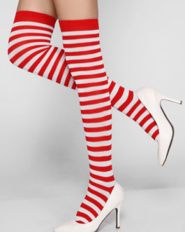 Striped Stockings Sexy Stretchy High Socks