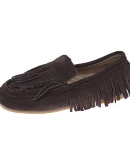 Casual Vintage Solid Color Tassel Design Upper Flat Slip On Loafers
