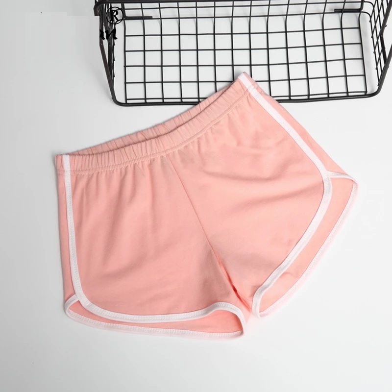 Patchwork Gym Workout Waistband Skinny Hot Short