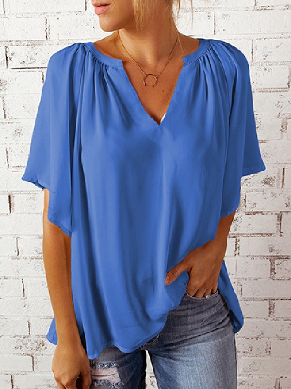 Split Short Sleeve Tee Shirt