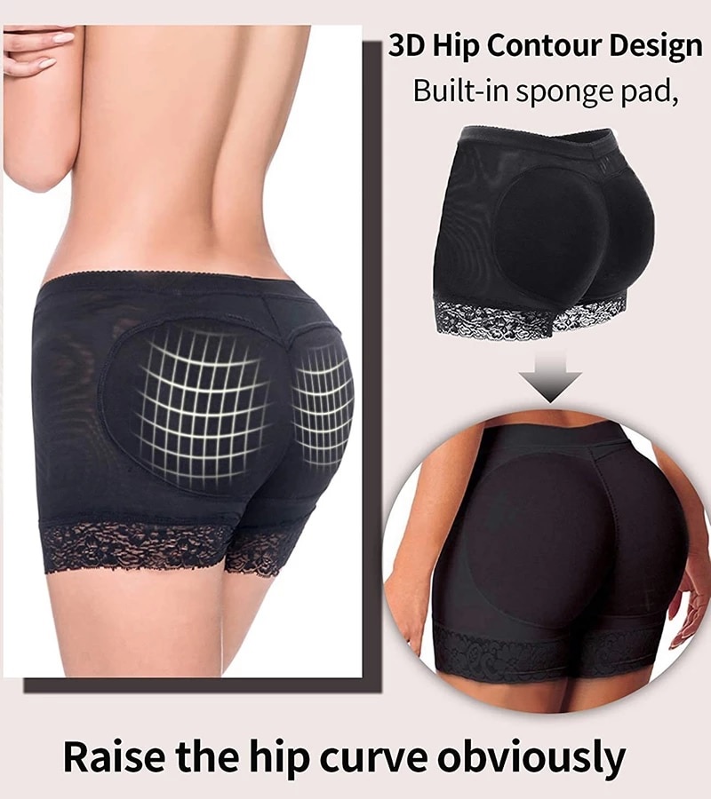 Padded Butt Lifter Panty Butt Hip Enhancer Fake Hip Shapwear - Power Day  Sale