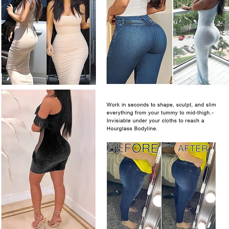 45% Spandex Female Hourglass Waist Slimming Butt Lifter Shaper