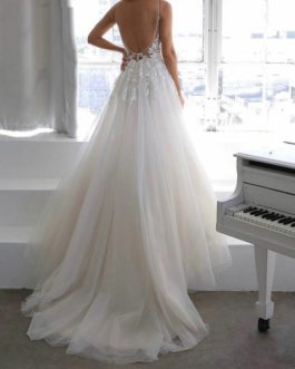 Sexy Princess V-Neck Wedding Dress