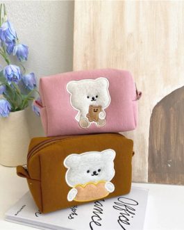Cute Bear Cosmetic Bag