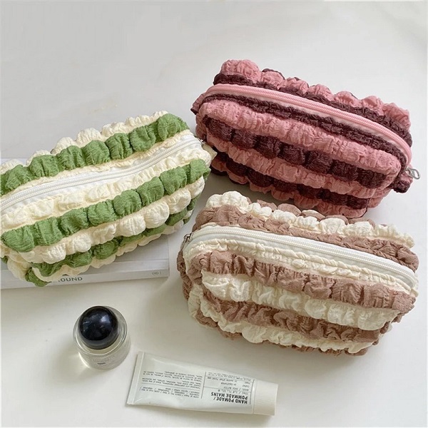Soft Pleated Cosmetic Bag