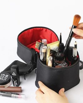 Solid Cylinder Cosmetic Bag
