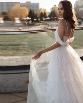 Sweetheart Off Shoulder Bride Party Gown