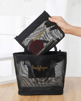 Gold Letters Cosmetic Bag