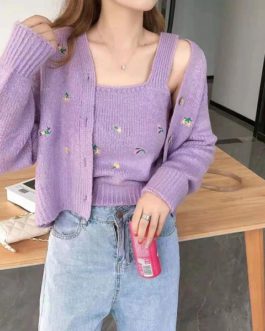 knitted  fashion sweet sweater