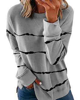 Oversize Fit Line Dyed Sweatshirt with X-Stitch Accent