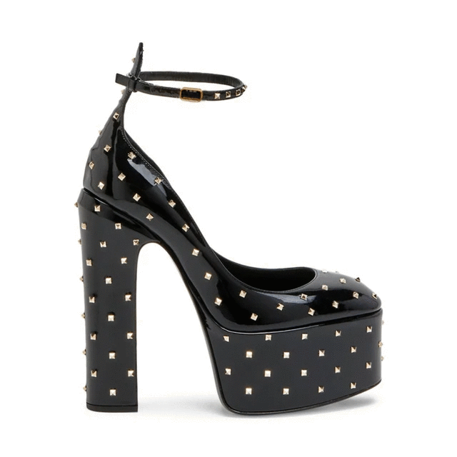 Thick Soled High Heel Round Head Shoes