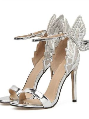 Stiletto Three-dimensional Butterfly Sandals - Power Day Sale